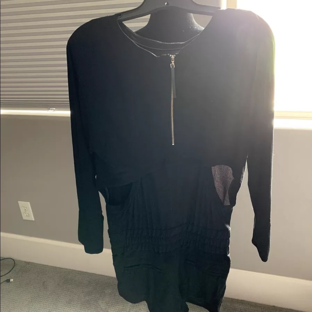 Gorgeous Helmet Lang Open Back Romper - image 3